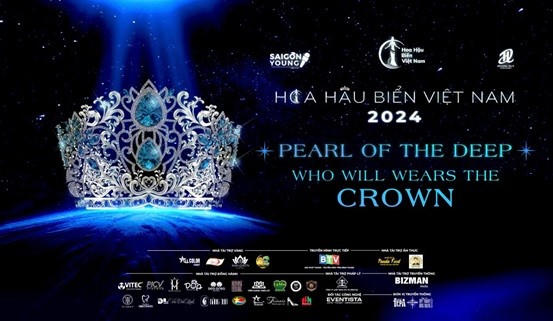 Vương miện Hoa hậu Biển Việt Nam 2024 mang tên “Pearl of the Deep – Viên ngọc của biển sâu”.