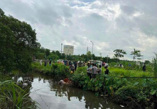 Hiện trường phát hiện thi thể nạn nhân.