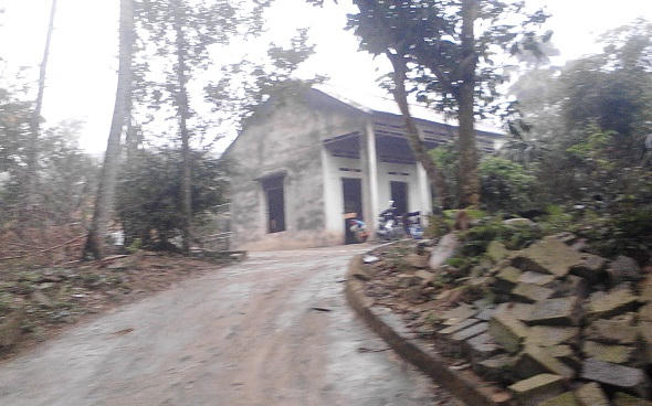 Ngôi nhà nơi xảy ra vụ việc.