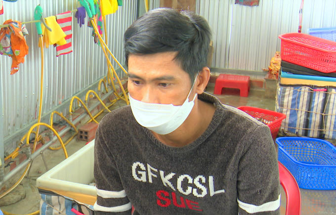 Ông Trần Văn Tiện, chủ cơ sở kinh doanh. ảnh Văn Sum