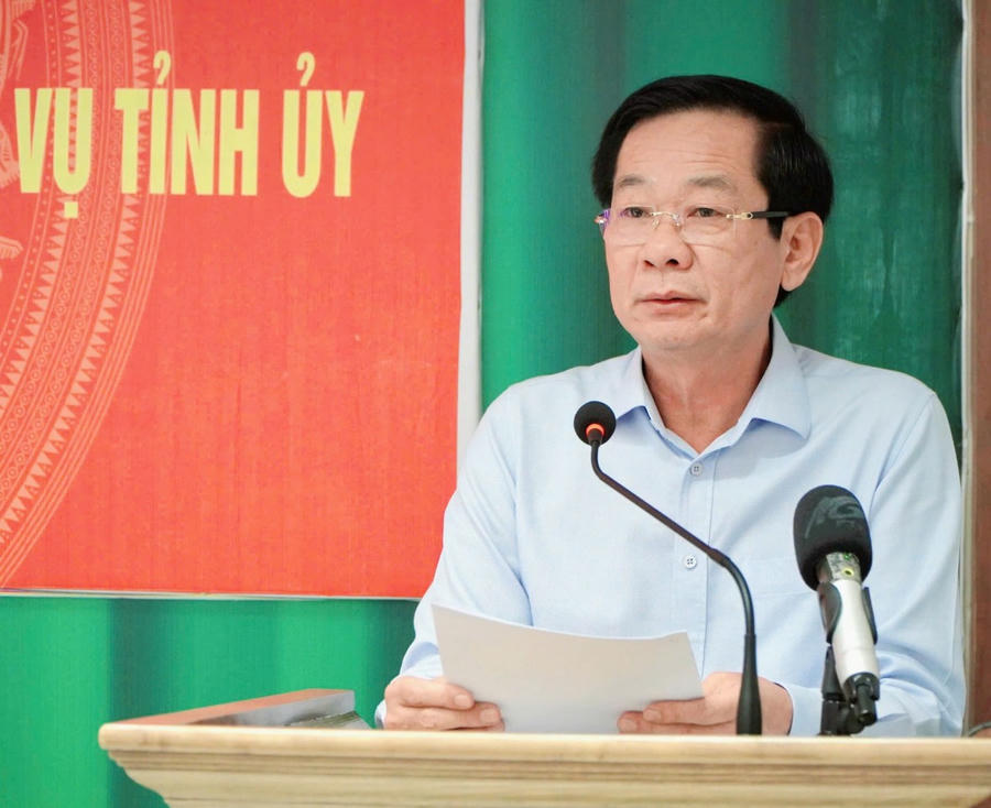 Ông Đỗ Thanh Bình - Ủy viên BCH Trung ương Đảng, Bí thư Tỉnh ủy Kiên Giang phát biểu.