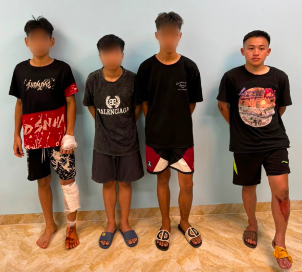 Các đối tượng bị bắt giữ.