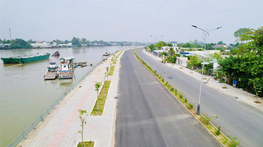 Tuyến đường ven sông Đồng Nai dài hơn 5km qua phường Trấn Biên đã gần như được mở thông suốt.