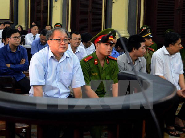 Bị cáo Phạm Công Danh tại phiên tòa phúc thẩm ngày 27/12/2016. (Ảnh: Mạnh Linh/TTXVN).