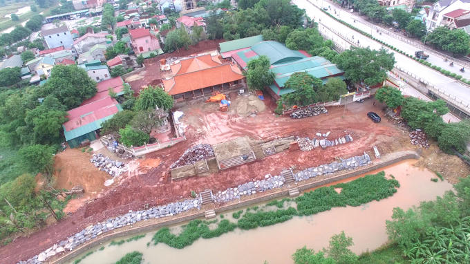 Di tích lịch sử quốc gia Chùa Cần Linh được khởi công trùng tu tôn tạo và mở rộng ngày 6/4/2015.