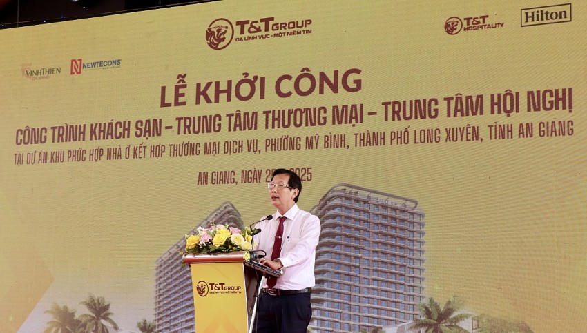 Ông Lê Văn Phước, Phó Chủ tịch Thường trực UBND tỉnh An Giang phát biểu tại sự kiện.