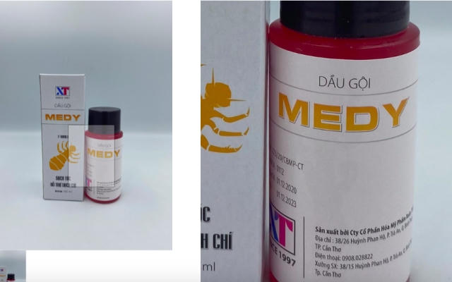 Thu hồi Dầu gội Medy không đạt chuẩn chất lượng