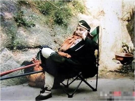 Lão Trư và giây phút nghỉ ngơ. Ảnh: internet.