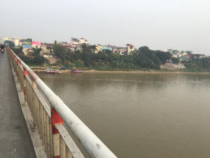 Địa điểm nơi cô gái nhảy xuống dòng nước siết.