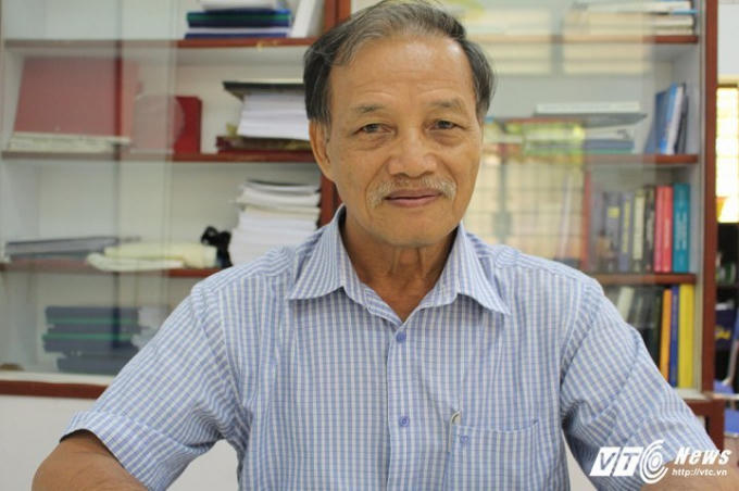 PGS.TS Nguyễn Thiện Tống (nguyên giảng viên trường Đại học bách khoa TP.HCM). (Ảnh: Quang Anh)