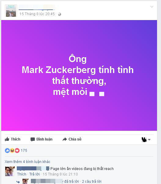 Nhiều người dùng Facebook cho rằng video đang bị siết chặt reach.