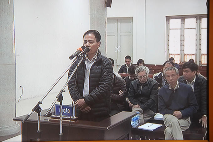 Bị cáo Hoàng Thế Trung.