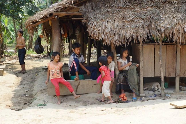 Một hộ dân trong nhóm người cứ trú bất hợp pháp tại khu vực bản Đoòng.