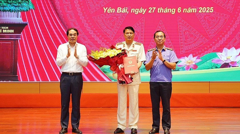 Ông Nguyễn Minh Tiến - Viện trưởng Viện KSND tỉnh Lào Cai được bổ nhiệm làm Viện trưởng Viện KSND tỉnh Lào Cai sau hợp nhất. (Ảnh: N. Đức).