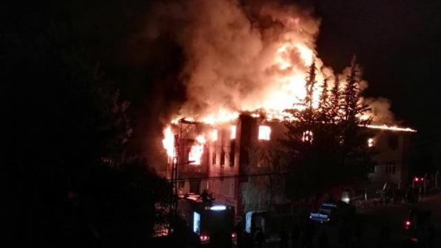 Hiện trường xảy ra vụ cháy.