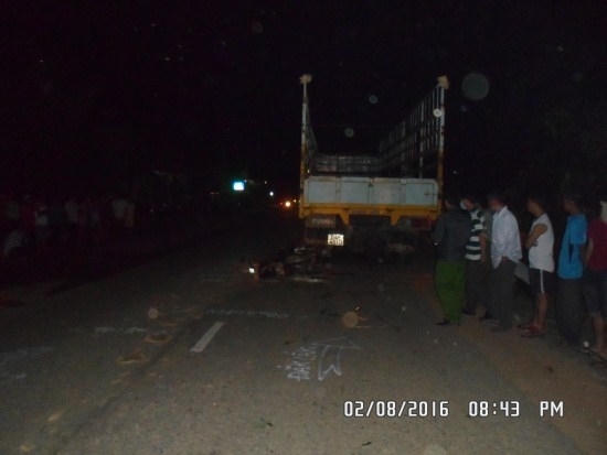 Hiện trường TNGT.