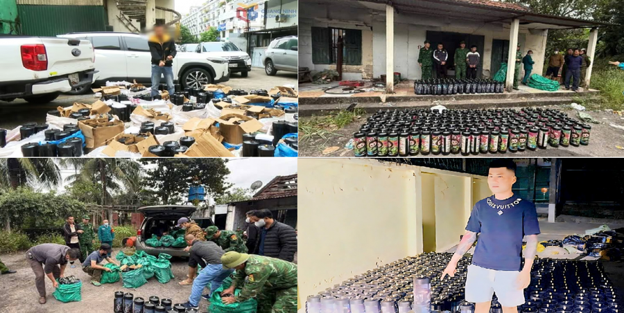 Lực lượng chức năng tỉnh Quảng Ninh liên tiếp phát hiện, triệt phá các đường dây vận chuyển, mua bán khí cười với số lượng lớn.