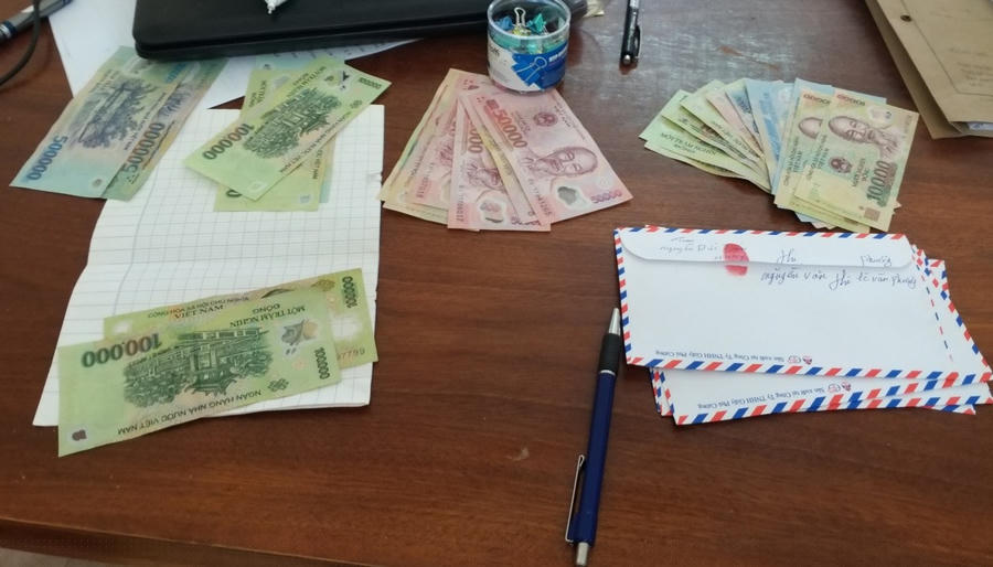 Tang vật vụ án tại cơ quan Công an