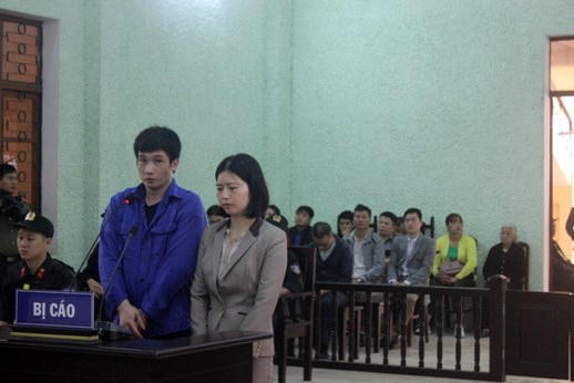 Bị cáo Hải - Thanh tại tòa.