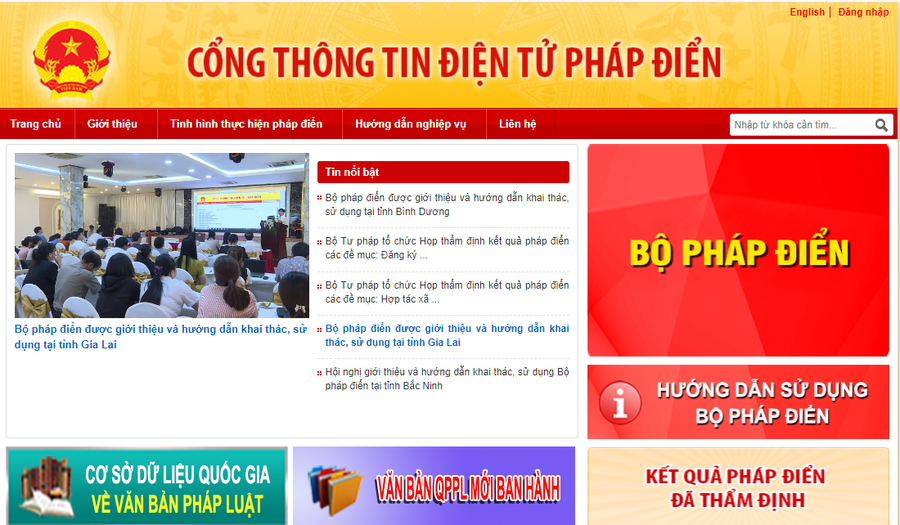 Phê duyệt kết quả pháp điển 7 chủ đề và 6 đề mục. (Ảnh minh họa: Chụp màn hình)