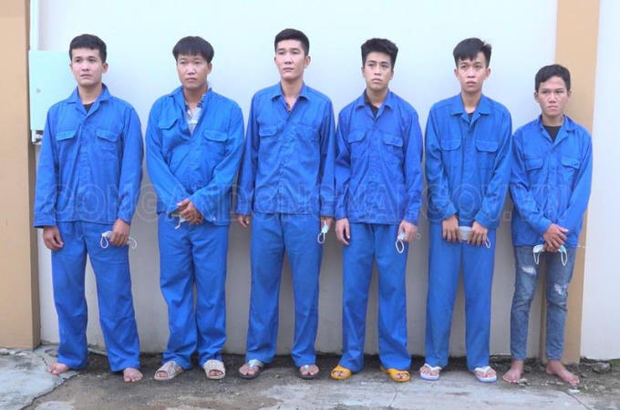 Các đối tượng thuộc băng cướp (ảnh: Công an Đồng Nai)