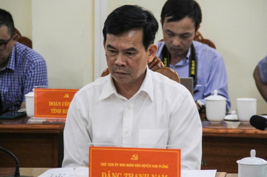 Ông Đặng Thanh Nam, cựu Chủ tịch UBND huyện Kon Plông. Ảnh: T.N