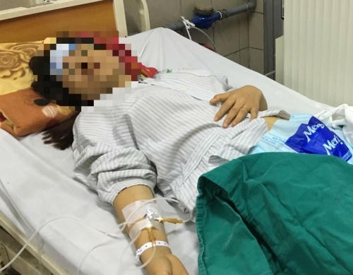 "Cô dâu" đang nguy kịch. Ảnh: Người đưa tin