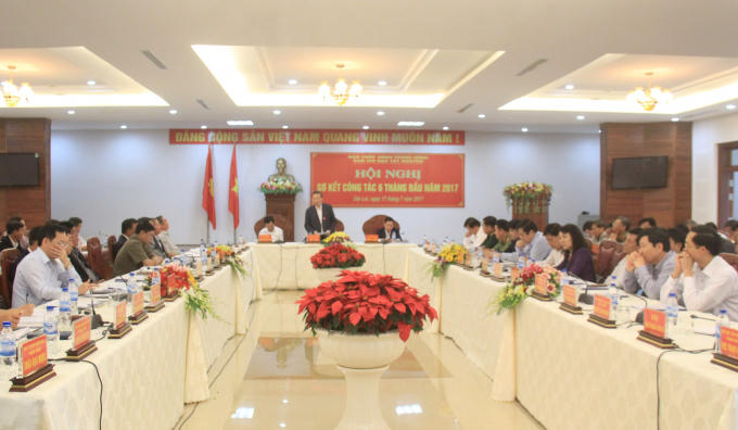 Toàn cảnh hội nghị sơ kết 6 tháng đầu năm 2017.