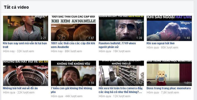 Số view của các video trong hai ngày qua của fanpage lớn tại Việt Nam đều sụt giảm mạnh.
