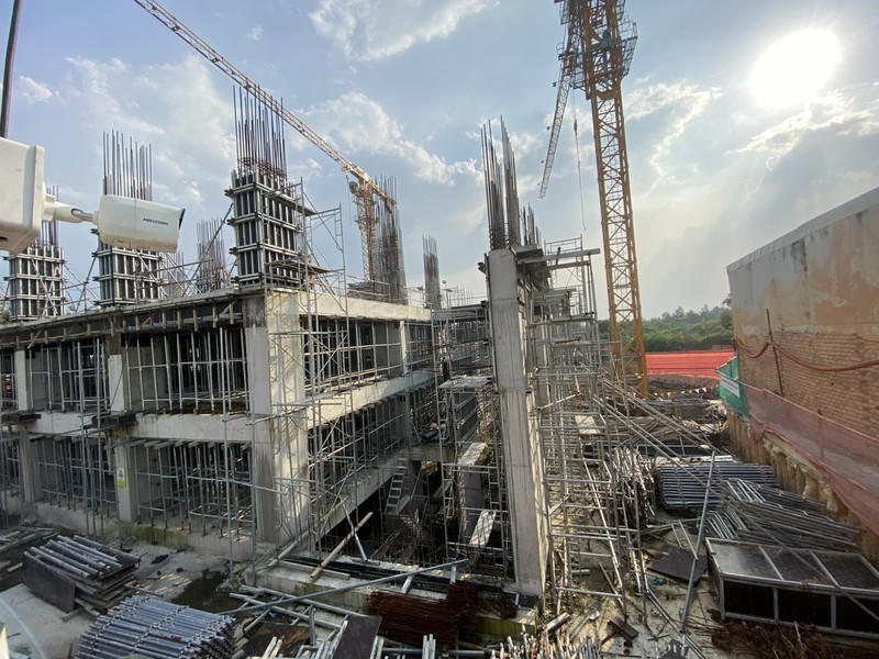 Đến nay, dự án C-River View đã xây lên tầng 3.