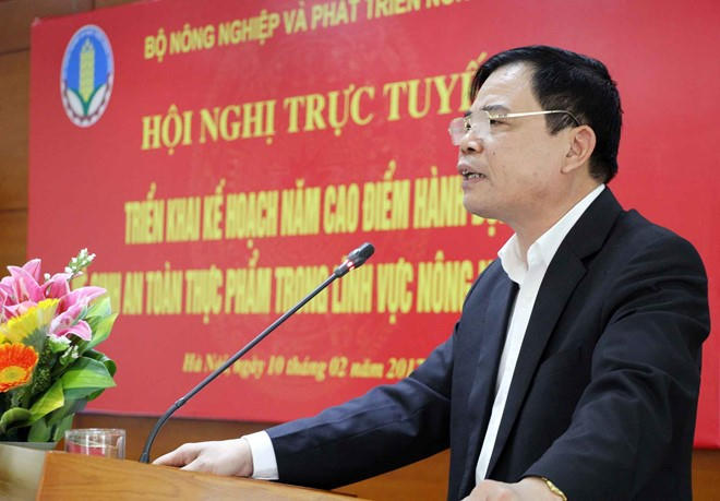 Bộ trưởng Nông nghiệp Nguyễn Xuân Cường phát biểu chỉ đạo hội nghị. Ảnh: Thắng Quang.