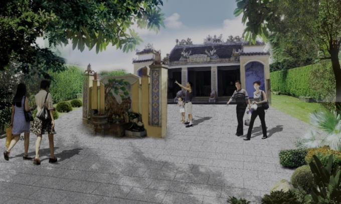 Minh họa phương án trùng tu, tôn tạo các di tích lịch sử tại Nam Ô