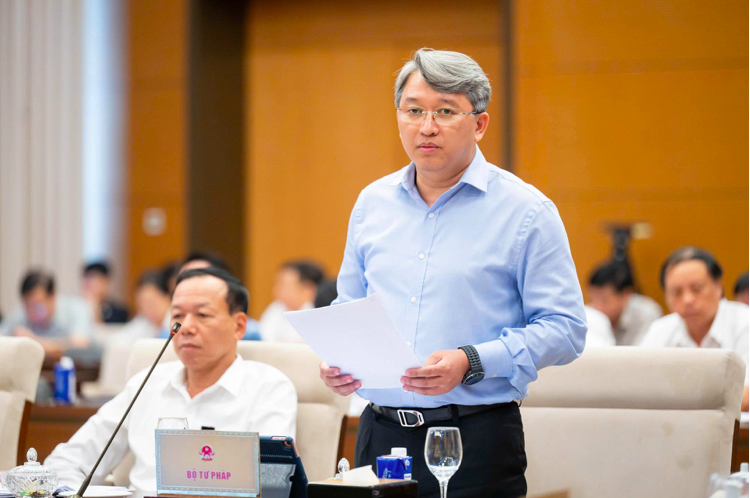 Bộ trưởng Bộ Tư pháp Nguyễn Hải Ninh. Ảnh: Phạm Thắng
