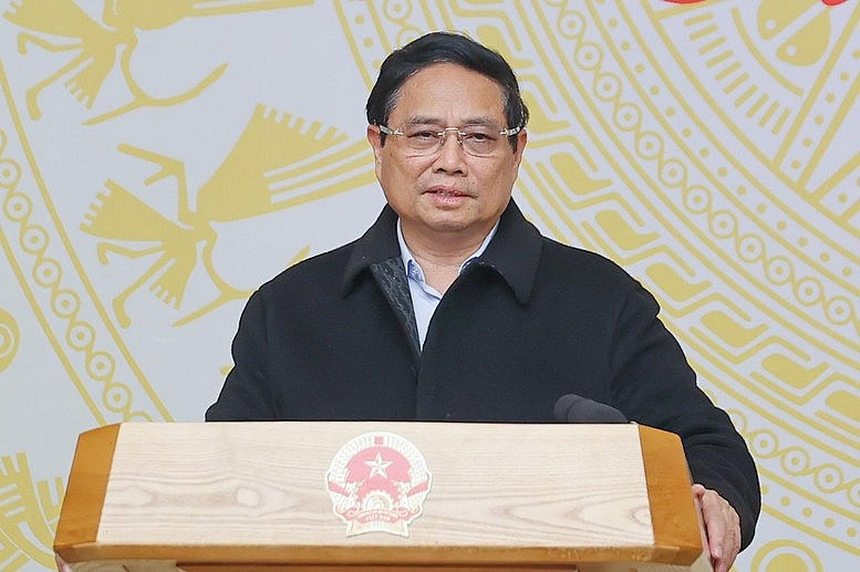 Thủ tướng Phạm Minh Chính phát biểu chỉ đạo phiên họp.