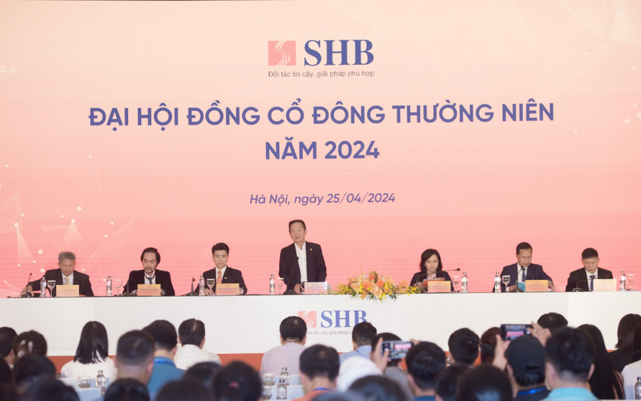 Ngày 25/4, Ngân hàng TMCP Sài Gòn - Hà Nội (SHB) tổ chức Đại hội đồng Cổ đông thường niên 2024.