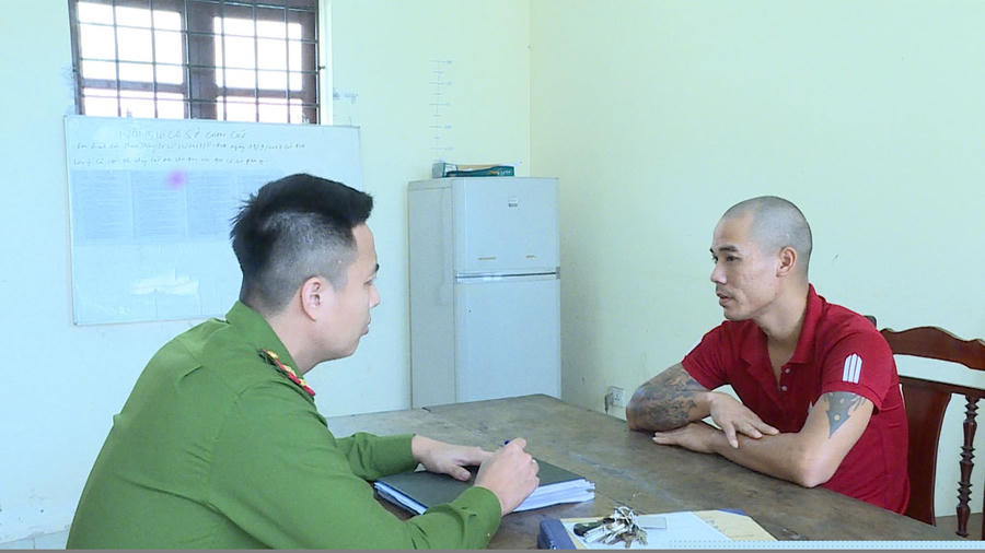 Đối tượng tại cơ quan công an