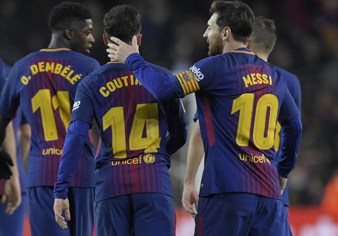 Coutinho và Dembele "ngốn" của Barca một núi tiền.