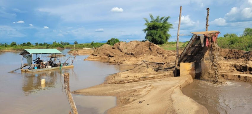 Một địa điểm khai thác cát trên địa bàn tỉnh Gia Lai
