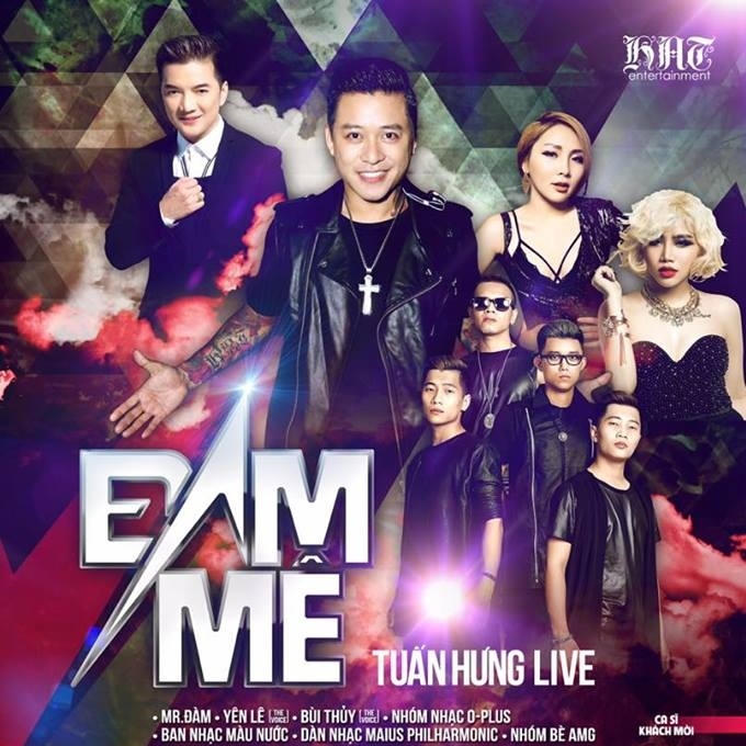 Liveshow Đam Mê của Tuấn Hưng có hai dàn nhạc và có tới 50 nhạc công