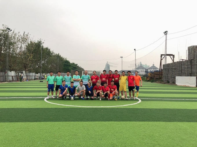 Hai CLB chụp ảnh lưu niệm cùng nhau.