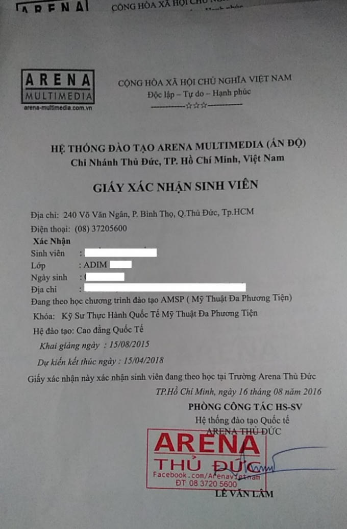 Cam kết ra trường sau 2 năm nhưng đã trẽ hẹn 3 năm, học viên vẫn chưa ra trường.