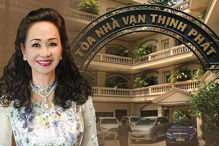 Bà Trương Mỹ Lan và trụ sở Công ty Vạn Thịnh Phát.