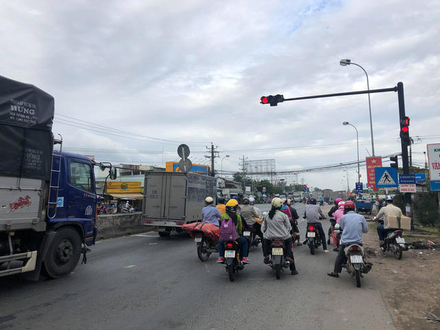 Chiều 3/1, ngã tư xảy ra tai nạn đã lưu thông bình thường.