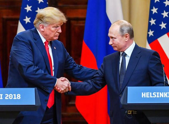 Tổng thống Trump và người đồng cấp Nga Putin gặp nhau tại Helsinki ngày 16/8 (Ảnh: Getty)
