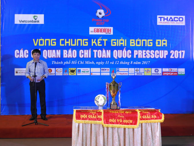 Ông Hồ Minh Chiến - Tổng biên tập Báo Gia đình Việt Nam, Trưởng ban tổ chức giải.