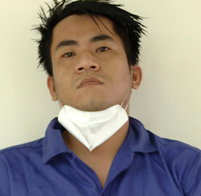 Cựu nhân viên y tế Huỳnh Cao Cường tại cơ quan Công an.