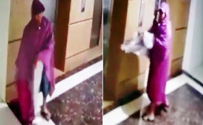 Hình ảnh từ camera an ninh toà nhà.