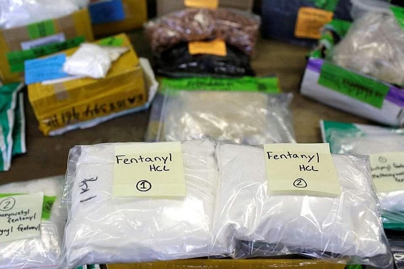 Một số Fentanyl được Cảnh sát Mỹ bắt giữ ở biên giới (Nguồn ảnh: Báo Công an Nhân Dân).