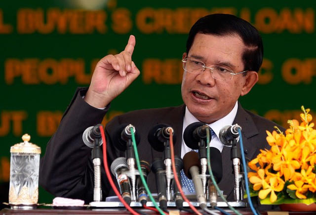 Thủ tướng Campuchia Hun Sen đã giành chiến thắng trong cuộc bầu cử. (Ảnh: Cambodia Daily)