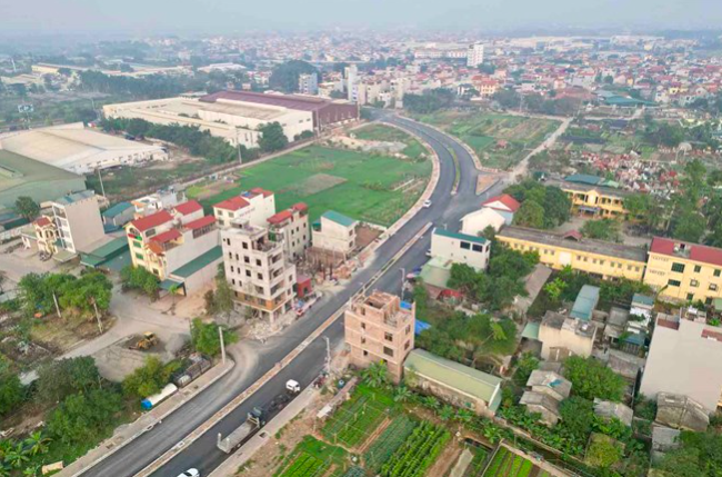 Một tuyến đường trên địa bàn huyện Thường Tín.